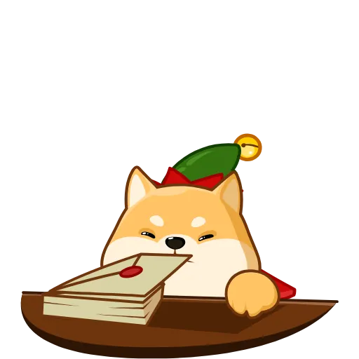 💌 Стикер «Акио - помощник Санты» для Telegram