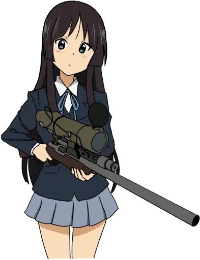 😍 Стикер «Akiyama Mio» для Telegram