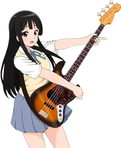 😍 Стикер «Akiyama Mio» для Telegram