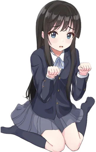 😍 Стикер «Akiyama Mio» для Telegram