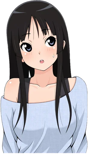 😍 Стикер «Akiyama Mio» для Telegram