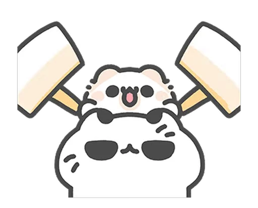 🥛 Стикер «акунья и монья» для Telegram