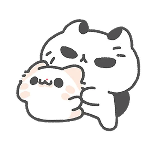 🥛 Стикер «акунья и монья» для Telegram