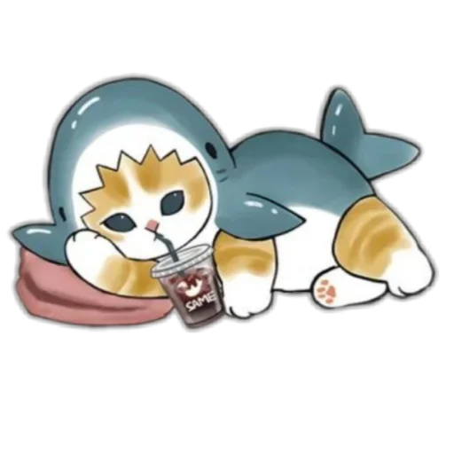 🥤 Стикер «Акула» для Telegram