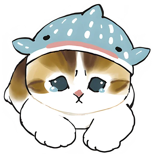 🥲 Стикер «Акулы и котята 4» для Telegram