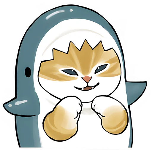 😁 Стикер «Акулы и котята 4» для Telegram