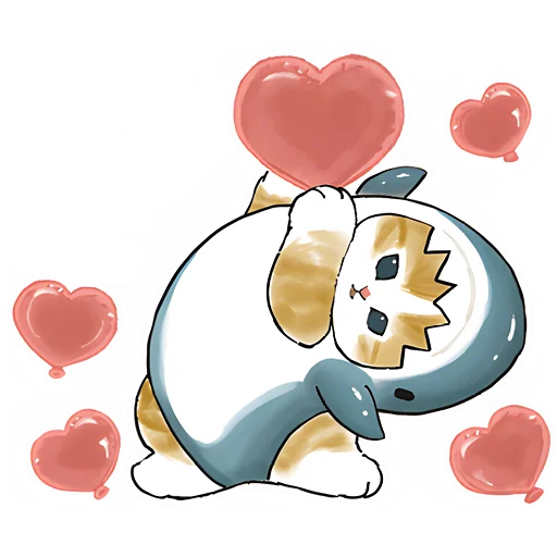 🥰 Стикер «Акулы и котята 4» для Telegram