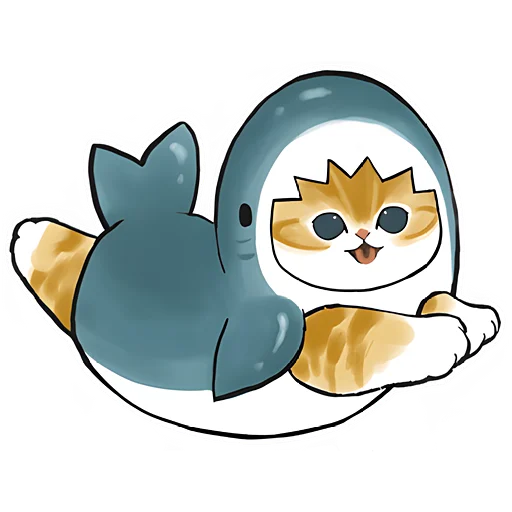 😊 Стикер «Акулы и котята 4» для Telegram