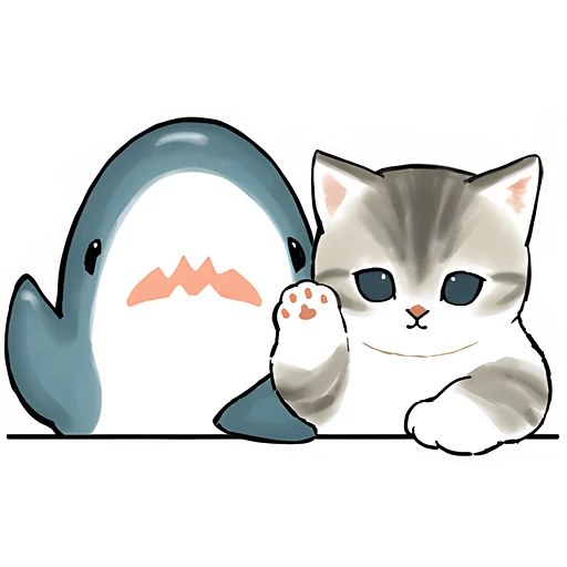 👋 Стикер «Акулы и котята 4» для Telegram