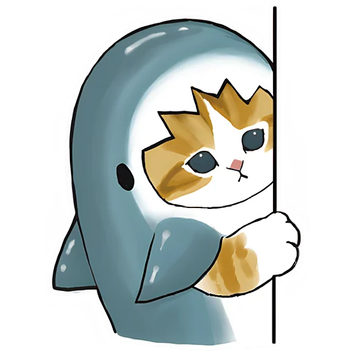 😳 Стикер «Акулы и котята 4» для Telegram