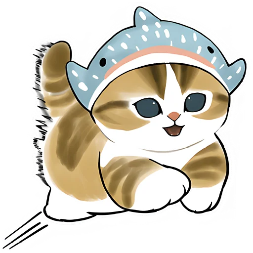 😊 Стикер «Акулы и котята 4» для Telegram