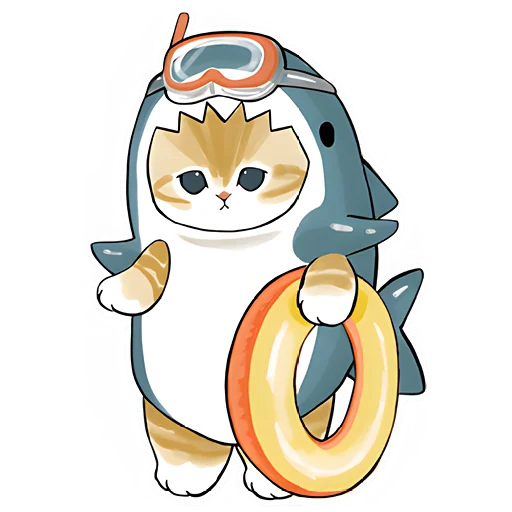 ☺️ Стикер «Акулы и котята 4» для Telegram