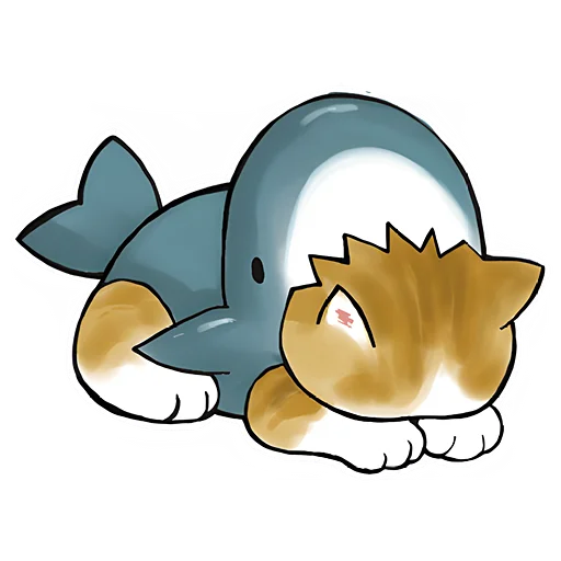 😔 Стикер «Акулы и котята 4» для Telegram