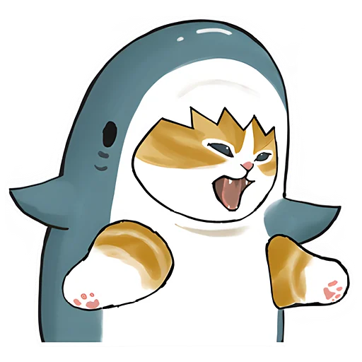 😃 Стикер «Акулы и котята 4» для Telegram