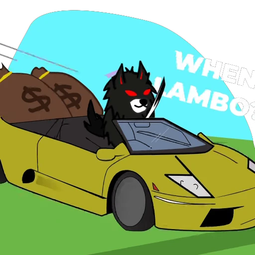 🏎 Стикер «Akuma Inu» для Telegram