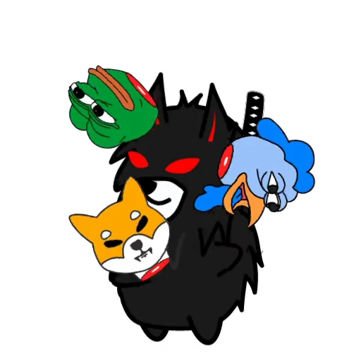 😁 Стикер «Akuma Inu» для Telegram