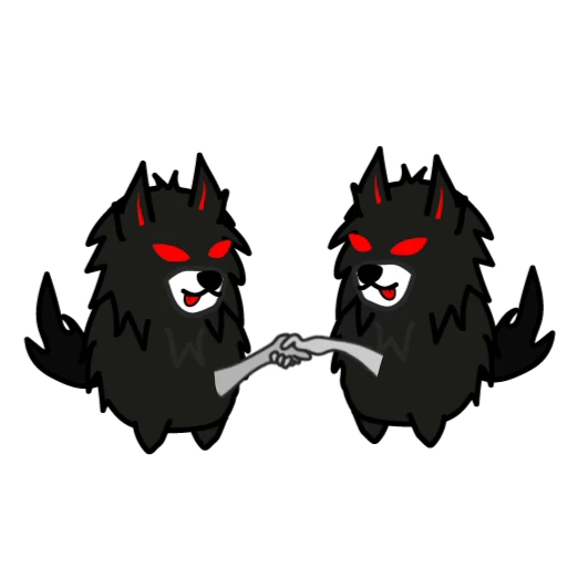 👋 Стикер «Akuma Inu» для Telegram