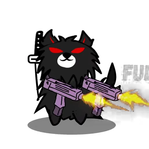 🔫 Стикер «Akuma Inu» для Telegram