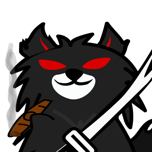 Стикерпак Akuma Inu для Telegram