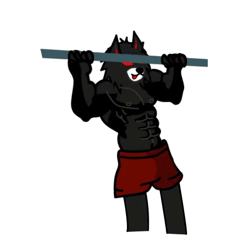💪 Стикер «Akuma Inu» для Telegram