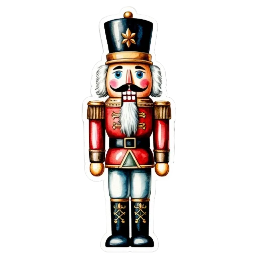 👨 Стикер «Акварельная зима» для Telegram
