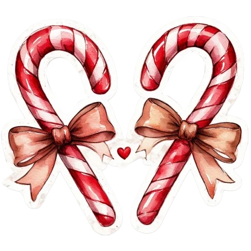 🍬 Стикер «Акварельная зима» для Telegram