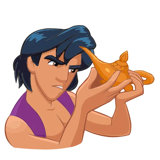 Стикер 30 Набор эмоджи по мульту «Aladdin Аладдин» из ВК в HD качестве