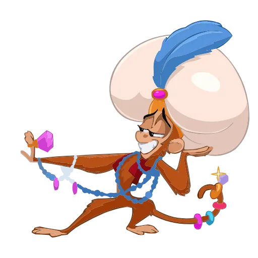 Стикер 16 Набор эмоджи по мульту «Aladdin Аладдин» из ВК в HD качестве
