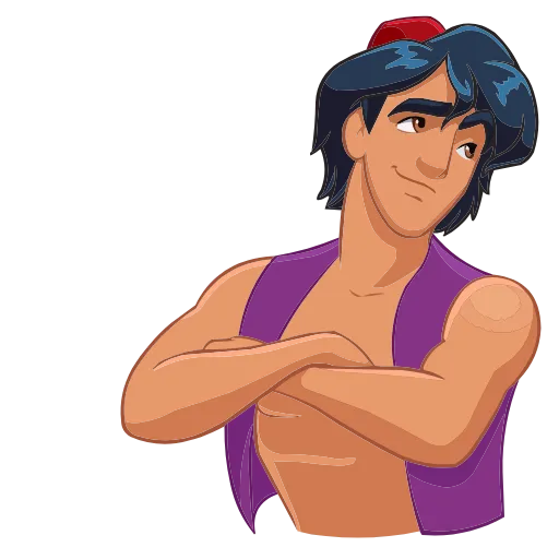 Стикер 11 Набор эмоджи по мульту «Aladdin Аладдин» из ВК в HD качестве