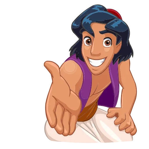 Обложка набора Набор эмоджи по мульту «Aladdin Аладдин» из ВК в HD качестве