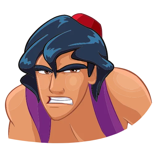 Стикер 25 Набор эмоджи по мульту «Aladdin Аладдин» из ВК в HD качестве