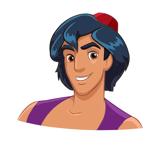 Стикер 34 Набор эмоджи по мульту «Aladdin Аладдин» из ВК в HD качестве