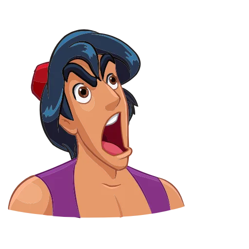Стикер 13 Набор эмоджи по мульту «Aladdin Аладдин» из ВК в HD качестве