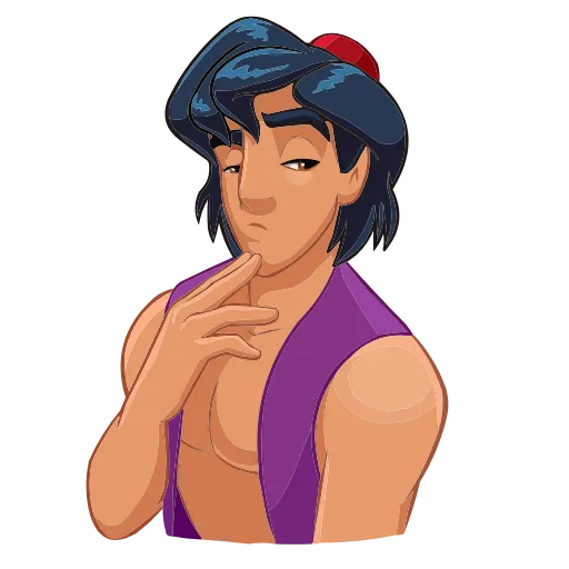 Стикер 22 Набор эмоджи по мульту «Aladdin Аладдин» из ВК в HD качестве