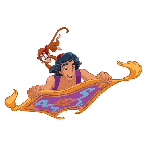 Стикер 8 Набор эмоджи по мульту «Aladdin Аладдин» из ВК в HD качестве