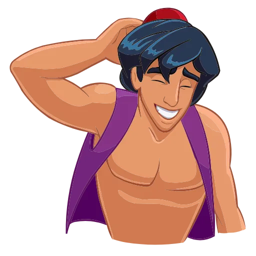 Стикер 21 Набор эмоджи по мульту «Aladdin Аладдин» из ВК в HD качестве