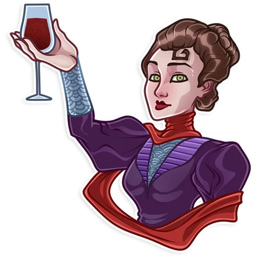 🍷 Стикер «Alan Moore» для Telegram
