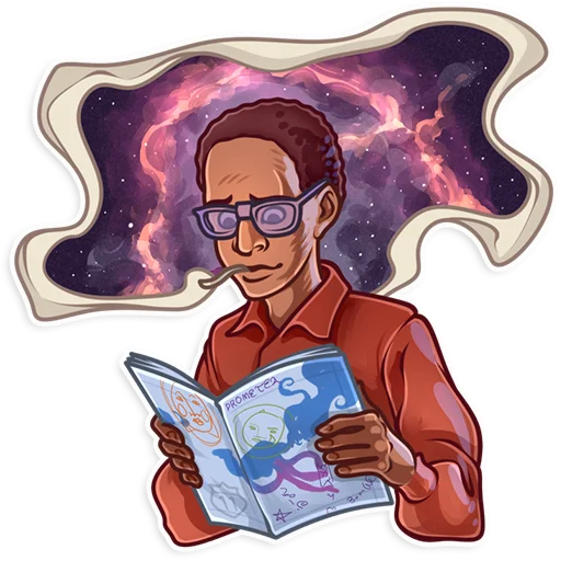 📕 Стикер «Alan Moore» для Telegram