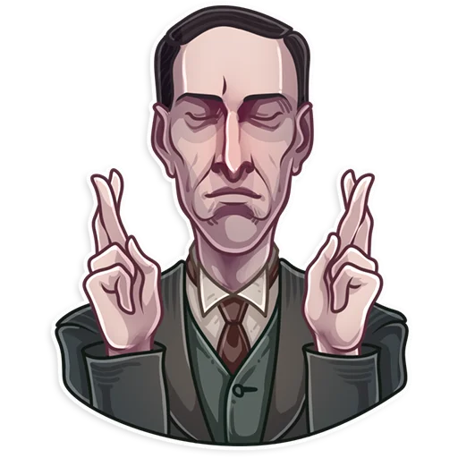 🤞 Стикер «Alan Moore» для Telegram