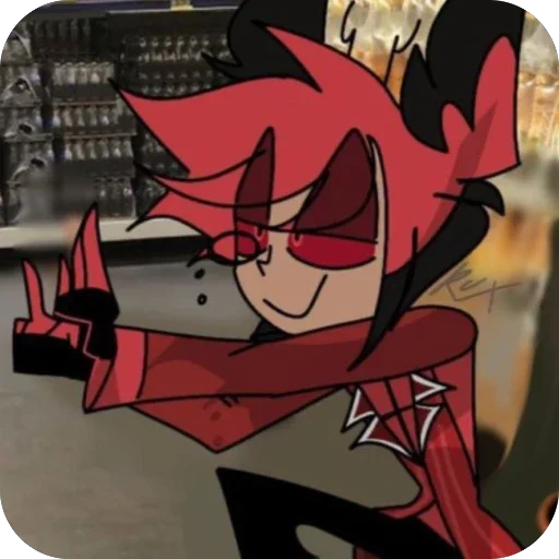 🖕 Стикер «Alastor 394 Hazbin hotel» для Telegram