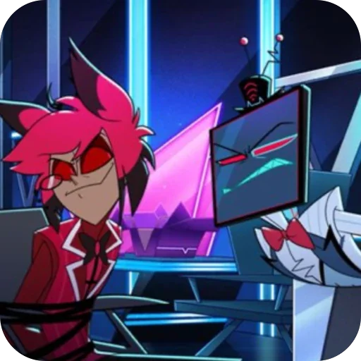 🤗 Стикер «Alastor 394 Hazbin hotel» для Telegram