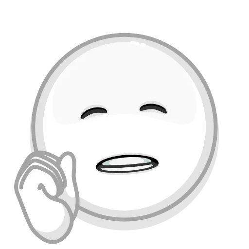 🤫 Стикер «Albino Emoji» для Telegram
