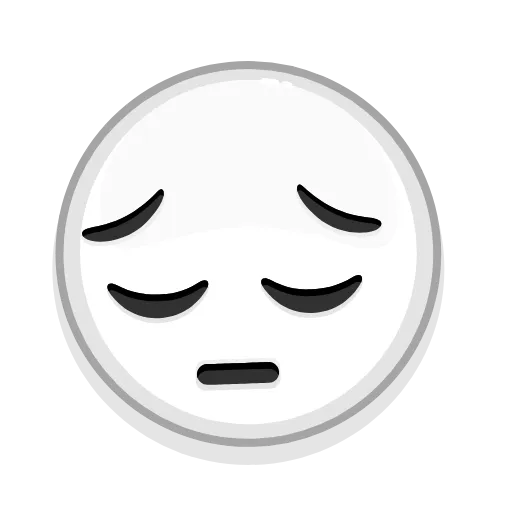 😔 Стикер «Albino Emoji» для Telegram