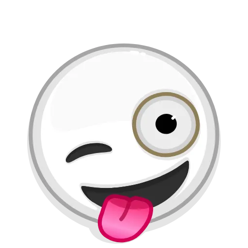 😜 Стикер «Albino Emoji» для Telegram