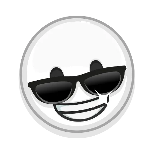 😎 Стикер «Albino Emoji» для Telegram