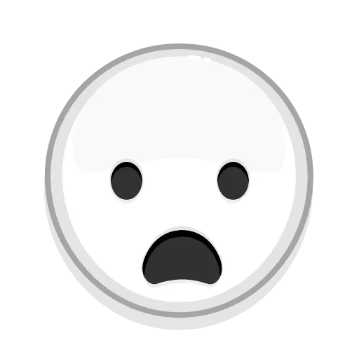 😦 Стикер «Albino Emoji» для Telegram