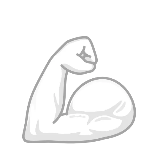 💪 Стикер «Albino Emoji» для Telegram