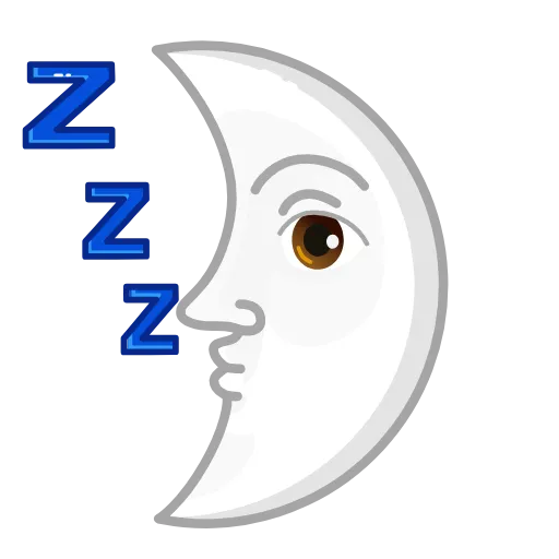 🌛 Стикер «Albino Emoji» для Telegram