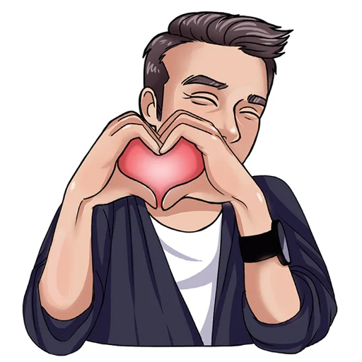 👩‍❤️‍👨 Стикер «Alex Polenkov APM» для Telegram