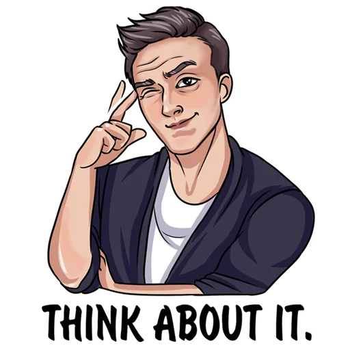 🤔 Стикер «Alex Polenkov APM» для Telegram